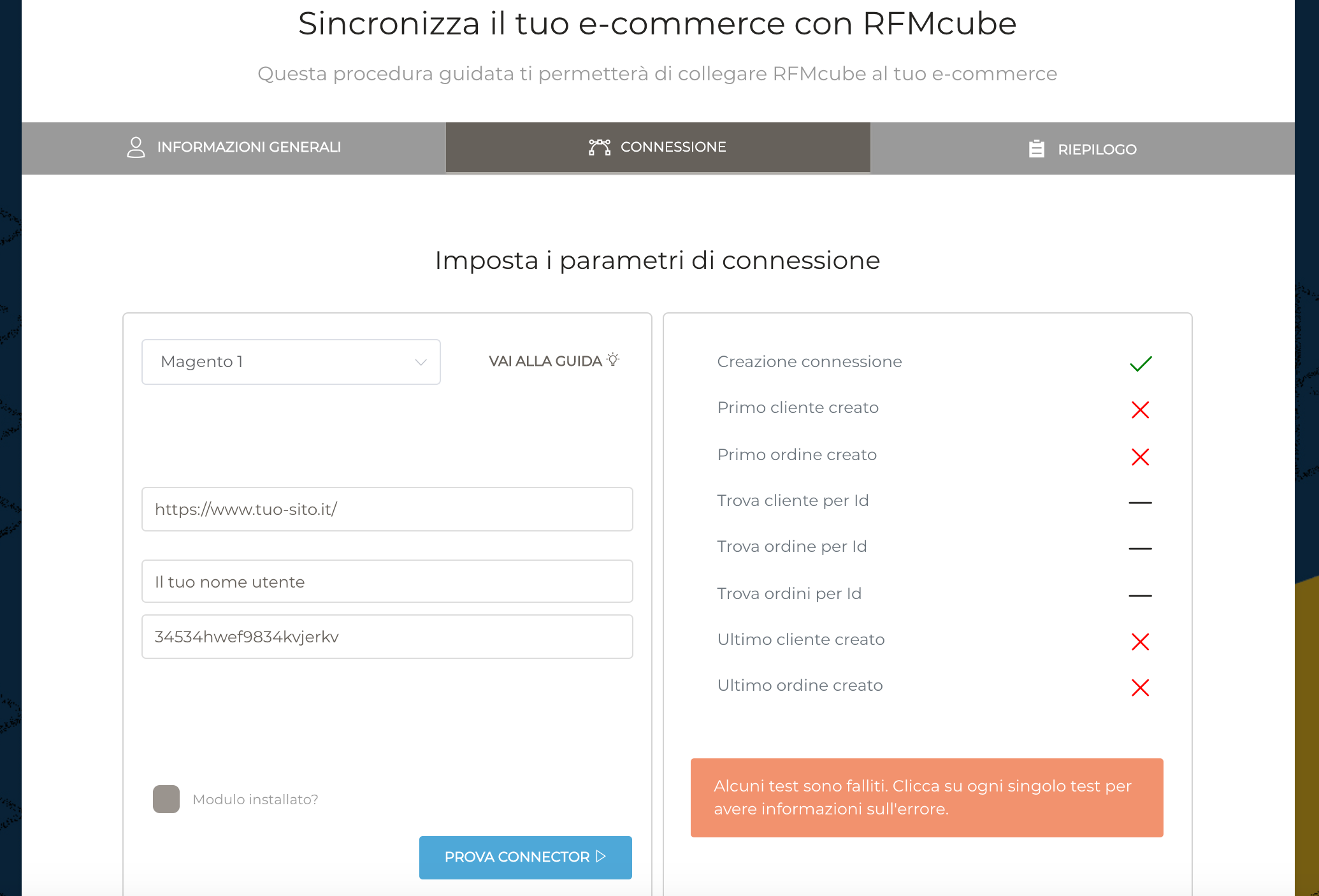 rfmcube ecommerce integration one click